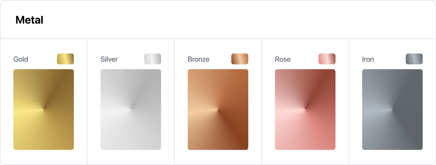 NFT Metal Color Theme